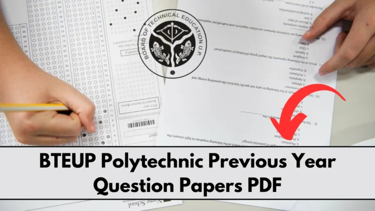 BTEUP Polytechnic Previous Year Question Papers